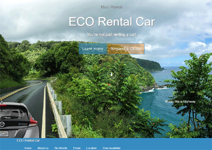 our new website ECO rental car .com