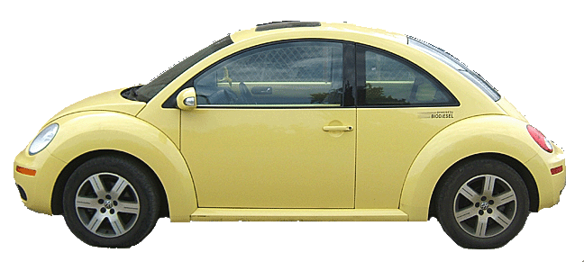 yellow vw beetle